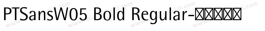 PTSansW05 Bold Regular字体转换